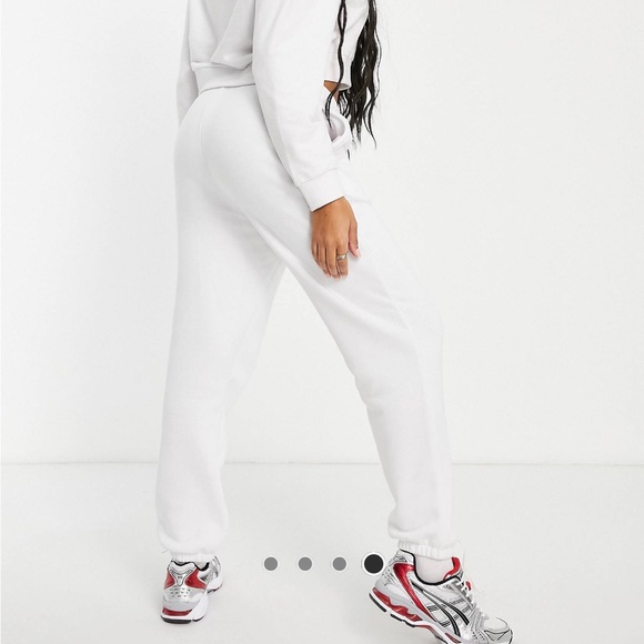 ASOS white sweatpants / white joggers - Picture 3 of 8